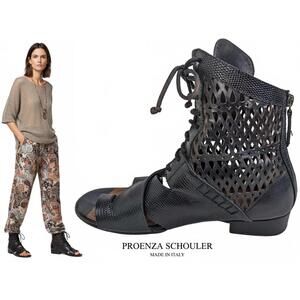 Proenza Schouler Italy Women Gladiator Sandals Leather 6.5